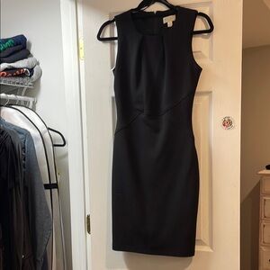 Bisou Bisou Black Sheath Mini Dress